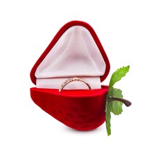 Schmuck-Geschenkbox / Erdbeere