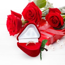 Schmuck-Geschenkbox / Erdbeere