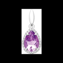 Anhänger mit Amethyst und Zirkonia
