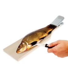 Brett zum Schneiden von Fisch mit Halter