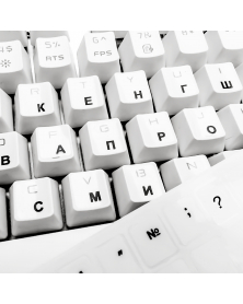 Aufkleber mit russischen Buchstaben für PC- oder Macbook-Tastatur