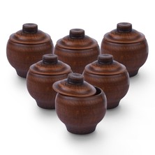 Keramiktöpfe 6 St. Unglasiert