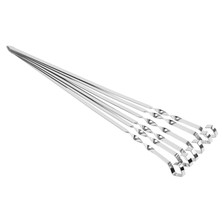 Schaschlyk-Spieße 6 St x 55cm mit Tasche
