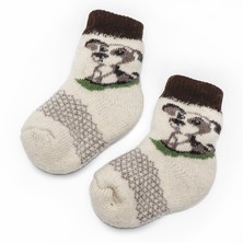 Warme Wollsocken für Jungen aus Schafwolle und Ziegenflaum