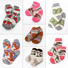 Warme Wollsocken für Jungen aus Schafwolle und Ziegenflaum