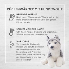 Rückenwärmer aus Hundewolle Nebat