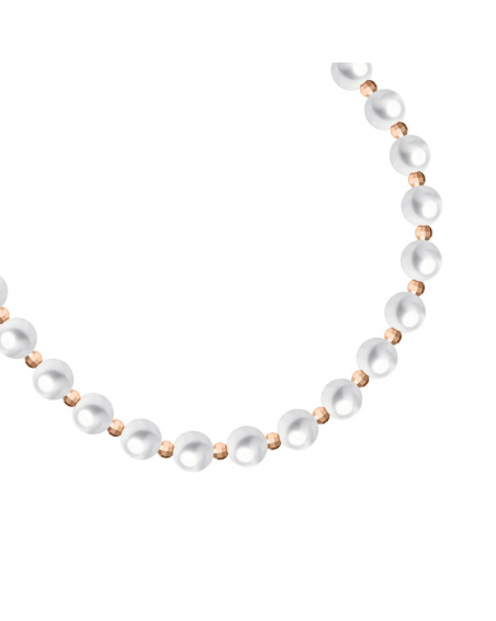 Perlenkette mit Gold