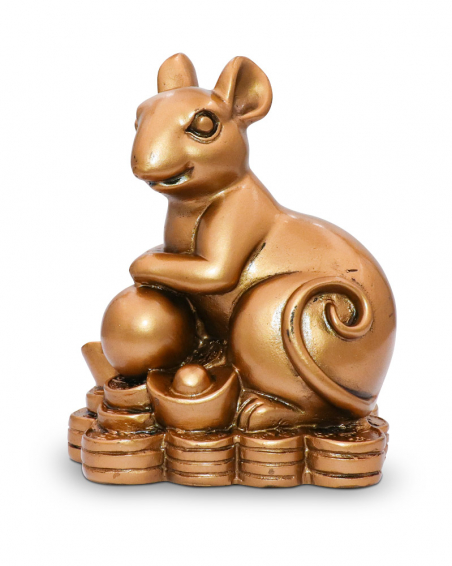 Figur "Ratte auf Münzen"