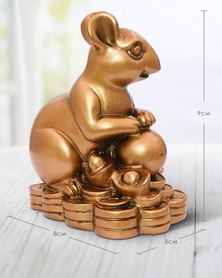 Figur "Ratte auf Münzen"