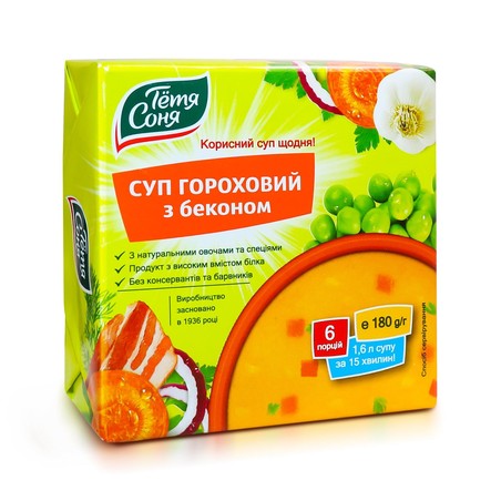 Суп гороховый с беконом