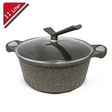 Kochtopf mit Marmor-Beschichtung 11 Liter