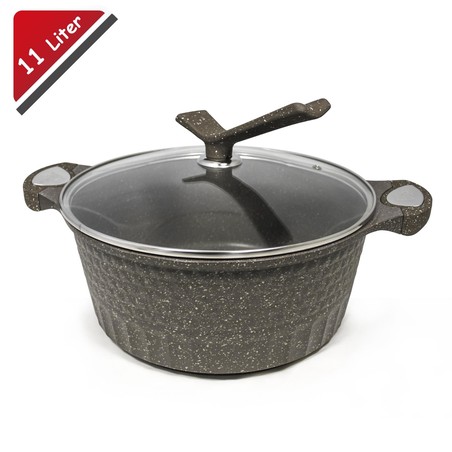 Kochtopf mit Marmor-Beschichtung 11 Liter