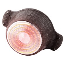 Кастрюля - жаровня со стеклянной крышкой, с антипригарным покрытием 11 л