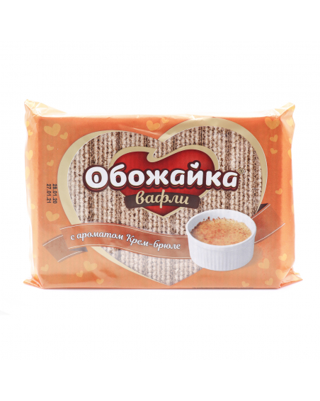 Waffeln "Obozhajka" mit Creme-Brûlée-Geschmack