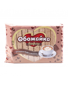 Waffeln "Obozhajka" mit Kaffe-Milchgeschmack