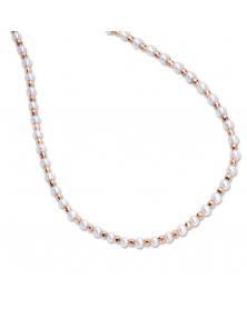 Perlenkette mit Gold