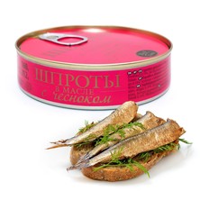 Шпроты в масле с чесноком