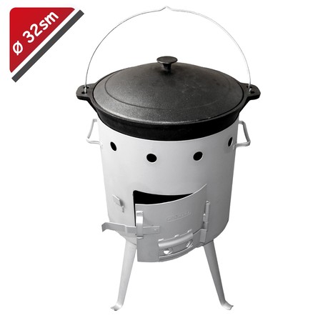 Печка-учак с казаном 8,5 л