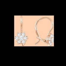 Серьги с фианитами