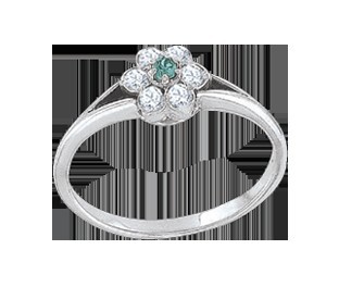 Кольцо с фианитами