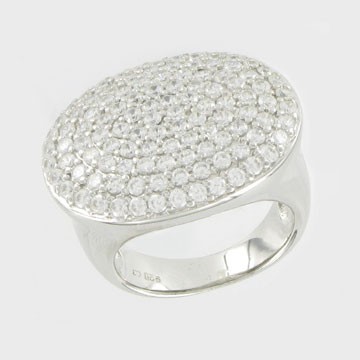 Кольцо с фианитами