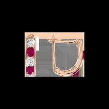 Серьги с фианитами