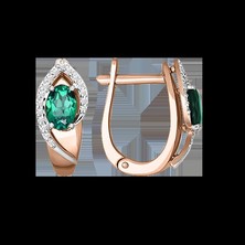 Ohrhänger mit Smaragd und Brillanten