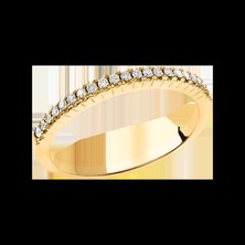 Damenring mit Brillanten Gelbgold