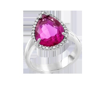 Кольцо с фианитом