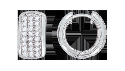 Серьги с фианитом