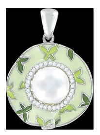 Anhänger mit Perle und Zirkonia