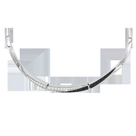 Колье с фианитами