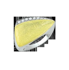 Damenring mit Quarz, Zirkonia