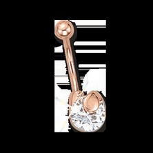 Bauchpiercing mit Zirkonia