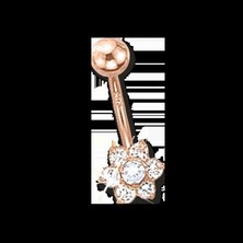 Bauchpiercing mit Zirkonia