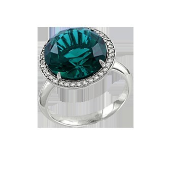 Кольцо с фианитами