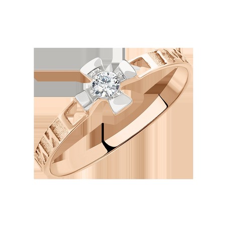 Кольцо с фианитами