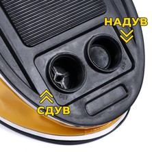 Fußpumpe mit 2 Düsen