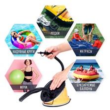 Fußpumpe mit 2 Düsen