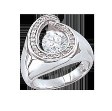 Кольцо с фианитами