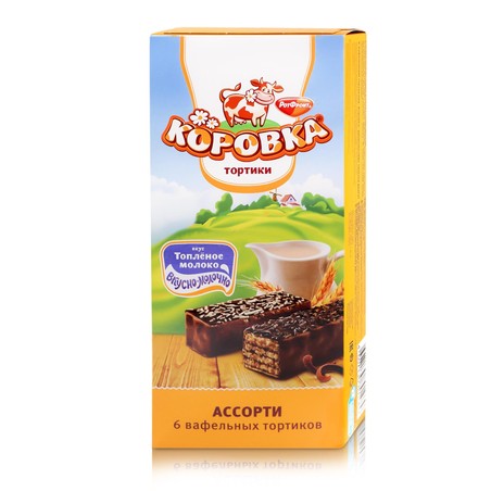 Waffeltorte "Korovka" (toplenoe moloko) 200g