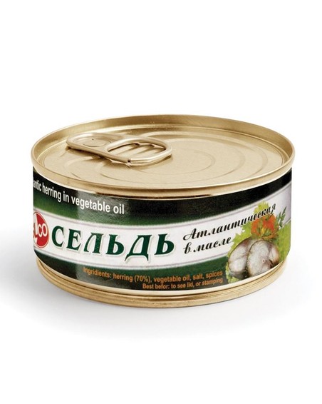 Сельдь в собственном соку с маслом, 240 г