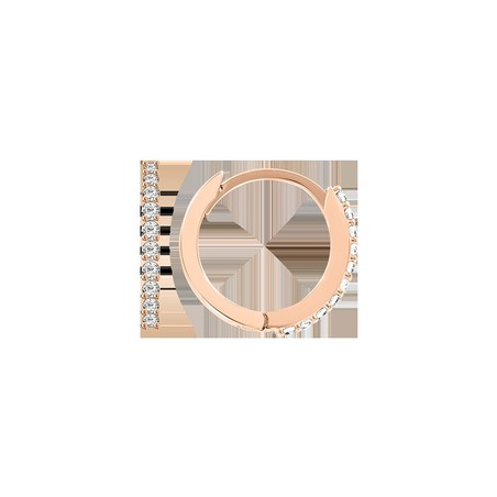 Серьгикольца с фианитами