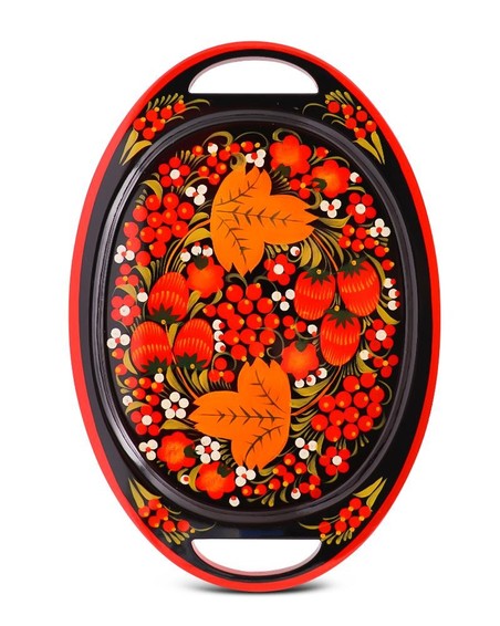 Tablett mit Bemalung