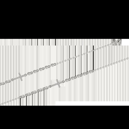 Armband "Kreuz" mit Zirkonia