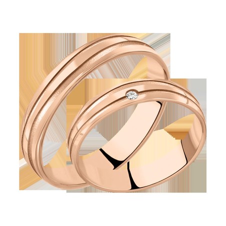 Обручальное кольцо с бриллиантом