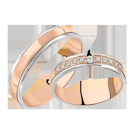 Trauring mit Brillanten