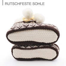 Hüttenschuhe für Babys für Mädchen aus Schafwolle