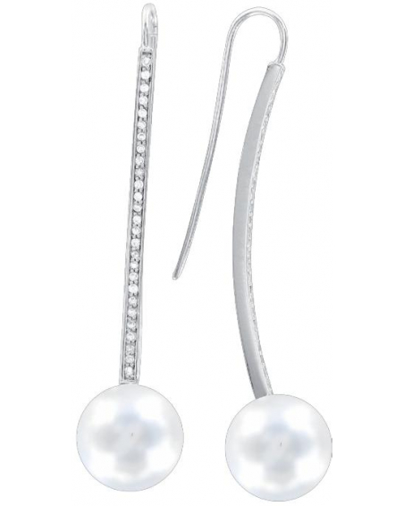 Ohrringe mit Perle und Zirkonia