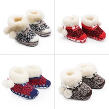 Hüttenschuhe für Babys für Mädchen aus Schafwolle